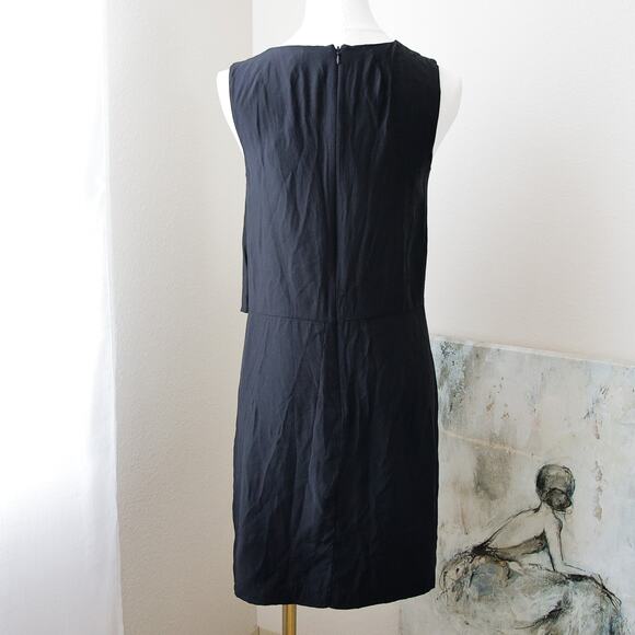 Kate spade Black silk blend layered dress size 0 XS - Picture 2 of 6